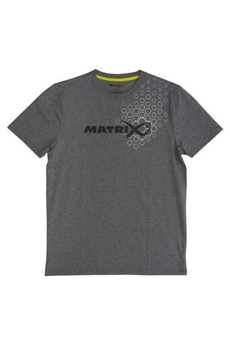 Matrix Hex Print T-Shirt Grey S