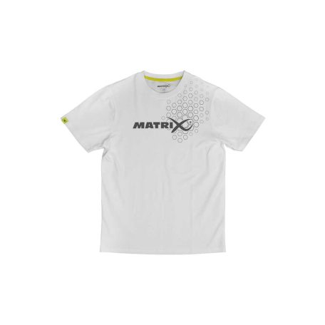 Matrix Hex Print T-Shirt White S