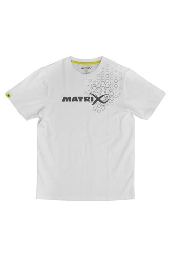 Matrix Hex Print T-Shirt White 2XL