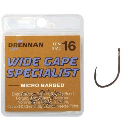 Drennan Wide Gape Specialist micro barbed 4-es