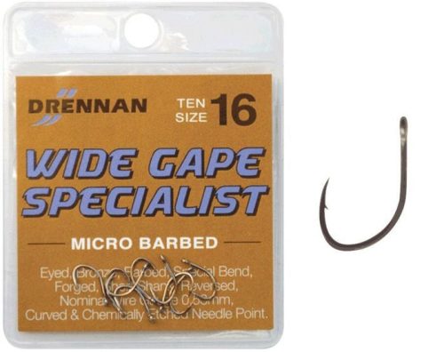 Drennan Wide Gape Specialist micro barbed 4-es