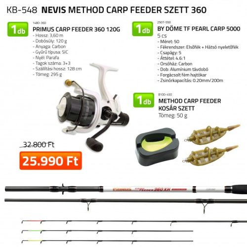 Nevis Method Carp Feeder szett 360  