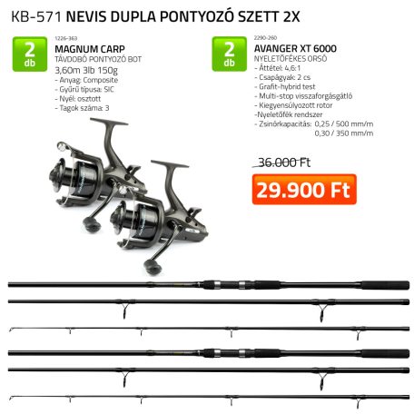 Nevis Dupla Pontyozó szett 2x 1226-363+ 2x 2290-260