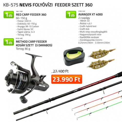 Nevis Folyóvízi Feeder szett