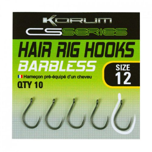 KORUM CS SERIES HAIR RIG HOOK - SIZE 14