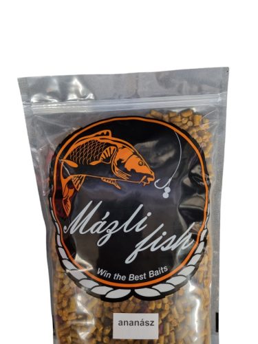 Mázli Fish etető pellet 5mm - ananász 1kg