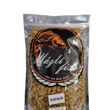 Mázli Fish etető pellet - barack 5mm/1kg