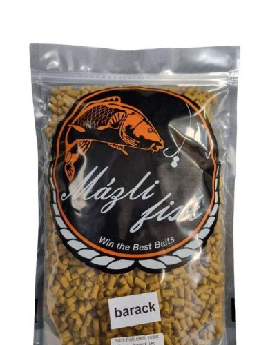 Mázli Fish etető pellet 5mm - barack 1kg