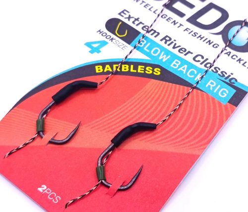 Sedo Extreme River Classic Blowback előkötött bojlis előke size 4 barbless