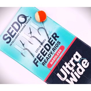   Sedo Ultra Wide Feeder előkötött horog szakáll nélküli horog size 10/0,14mm