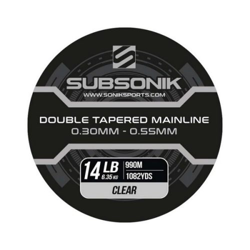 Sonik Subsonik Double Tapered Mainline Clear felvastagodó főzsinór 0,30-0,55mm/14lbs/3x330m