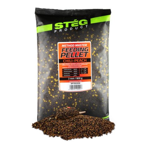 Stég Product Feeding Pellet Chili-Peach 2mm/800g