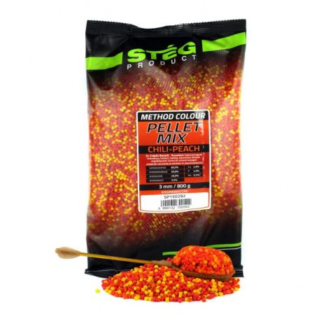 Stég Product Pellet Mix 800g 3mm Chili-Peach