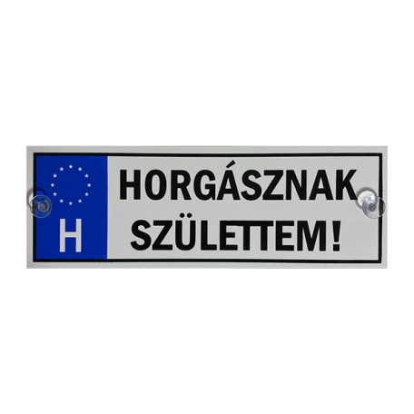 Energroteam Tréfa Rendszám - Horgásznak Születtem